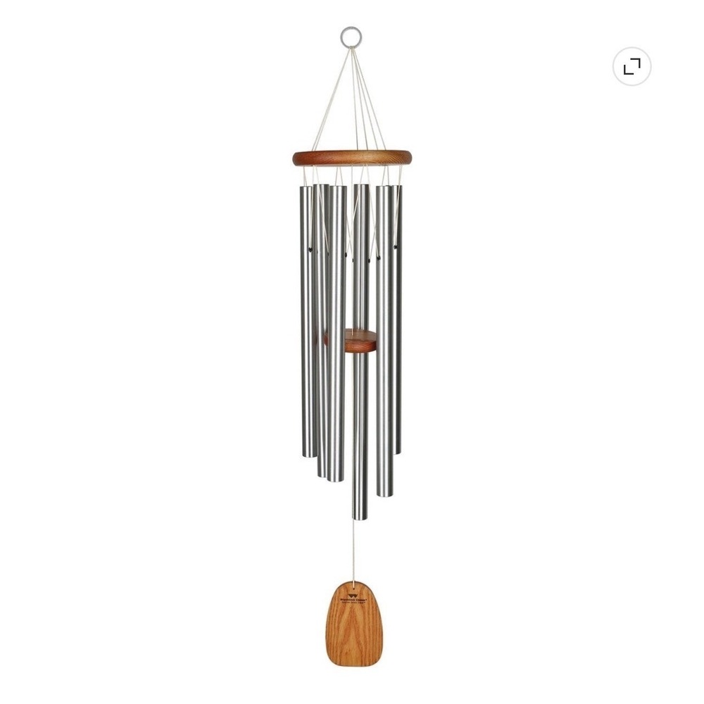 Woodstock Chimes‎ Amazing Grace LARGE Wind Chime Silver, New In Box